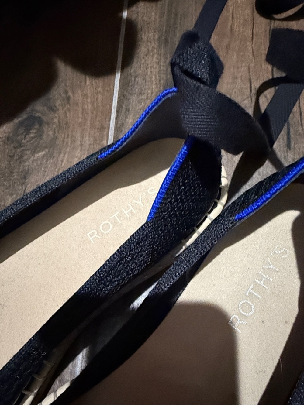 Rothy’s Black Lace-Up Espadrille Flats - Women's Shoes - Picture 2 of 8